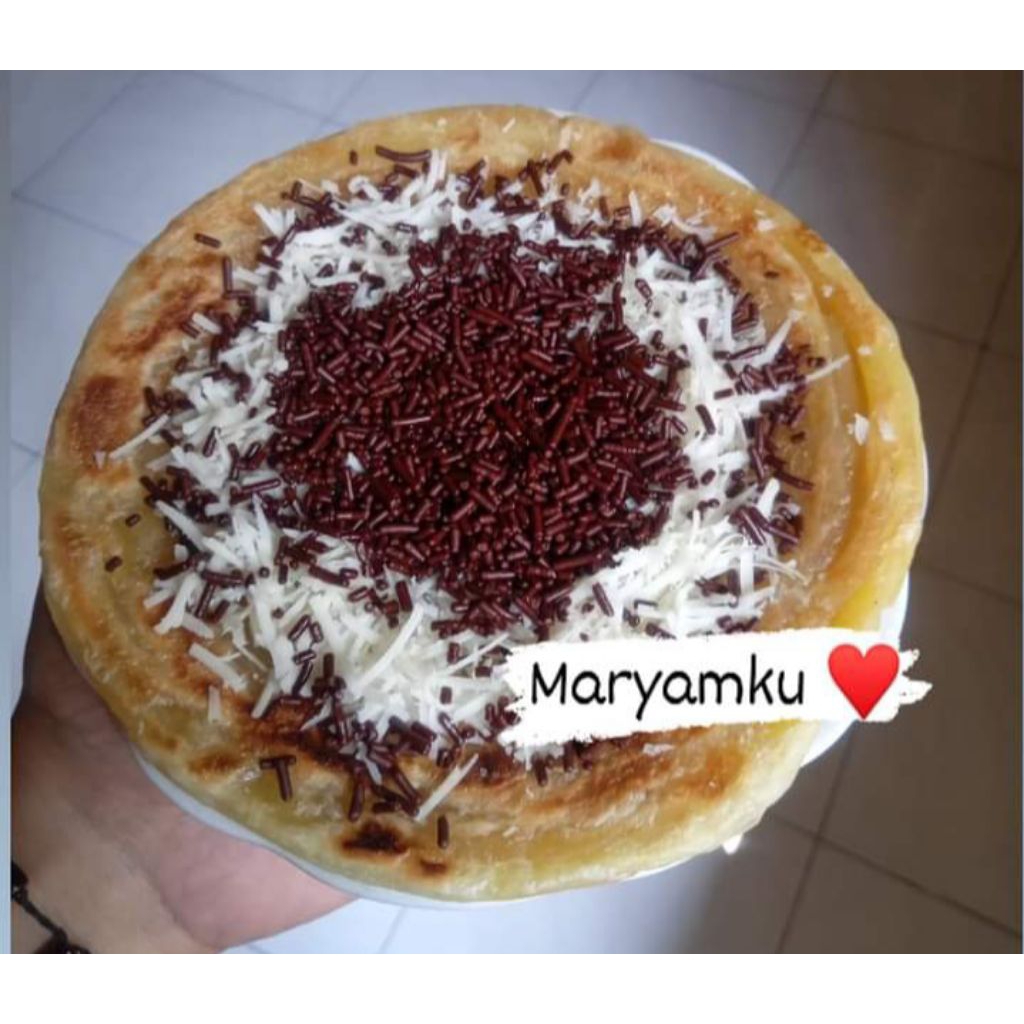 

Roti Maryam / Roti Cane / Roti Canai Original Coklat Keju Large Isi 5 Pcs