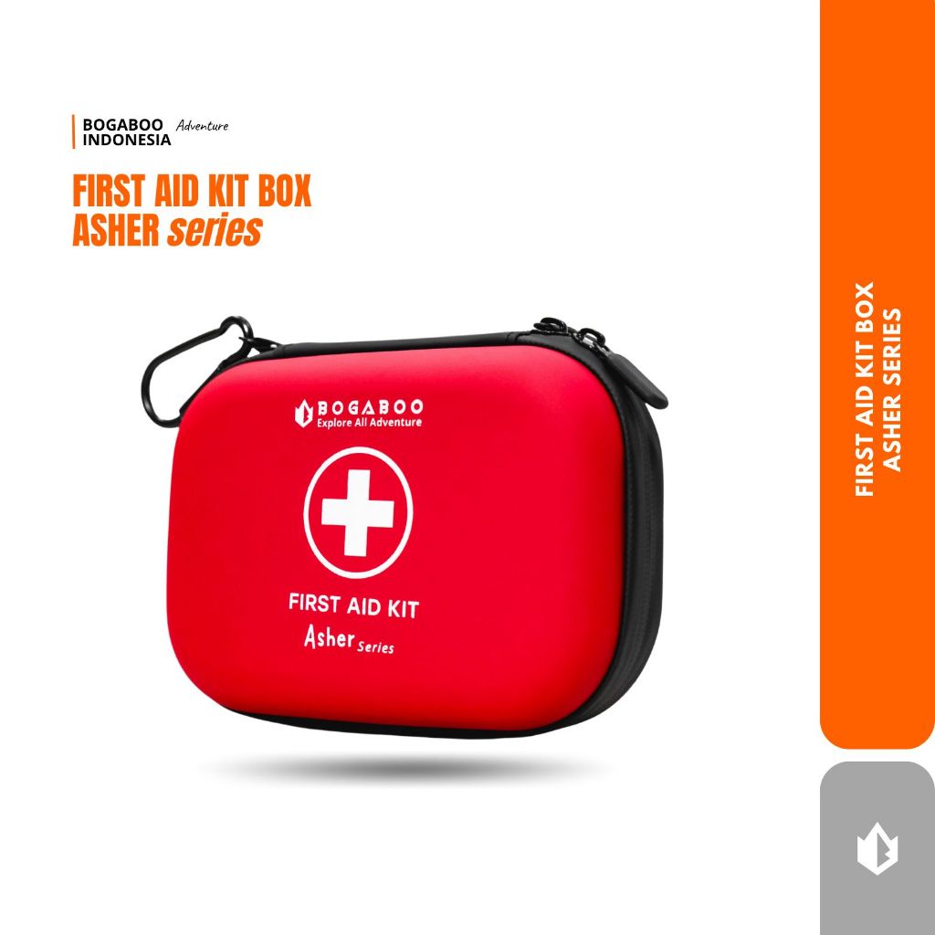 Kotak Obat BOGABOO seri ASHER - DH Frst Aid Box - Kotak Obat P3K - Survival Kit Emergency Health BOG