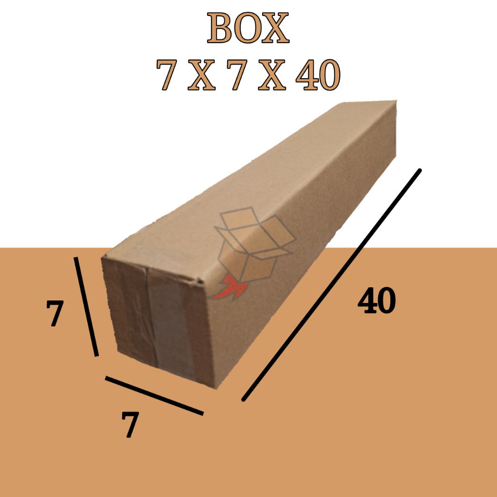 

Kardus Polos Karton Box Coklat DieCut 7 x 7 x 40