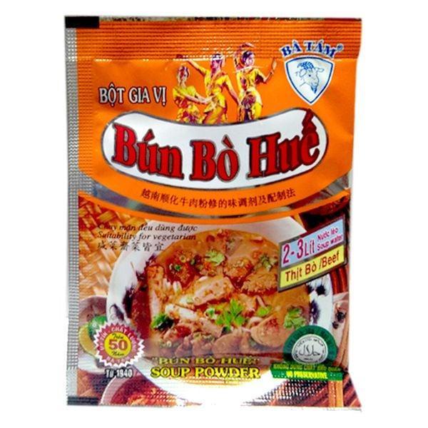 

Ba Tam Bot Gia Vi Bun Bo Hue Vietnam Rice Noodle Soup Mix Halal Bumbu Bubuk Mie Kuah Sup Daging Pedas