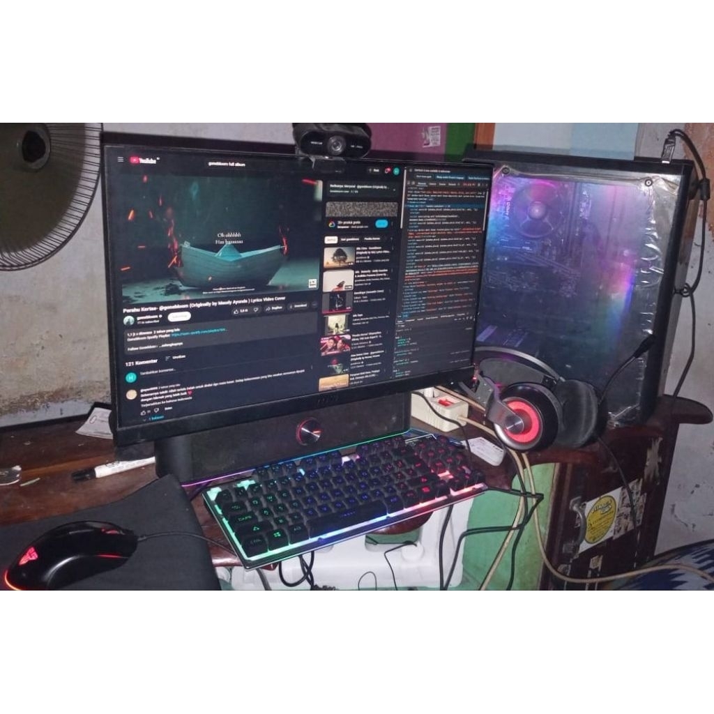 PC Rakitan Ryzen 5 5600G + Monitor MSI Optix G241 144Hz - SiapGaming & WorkFromHome SECOND