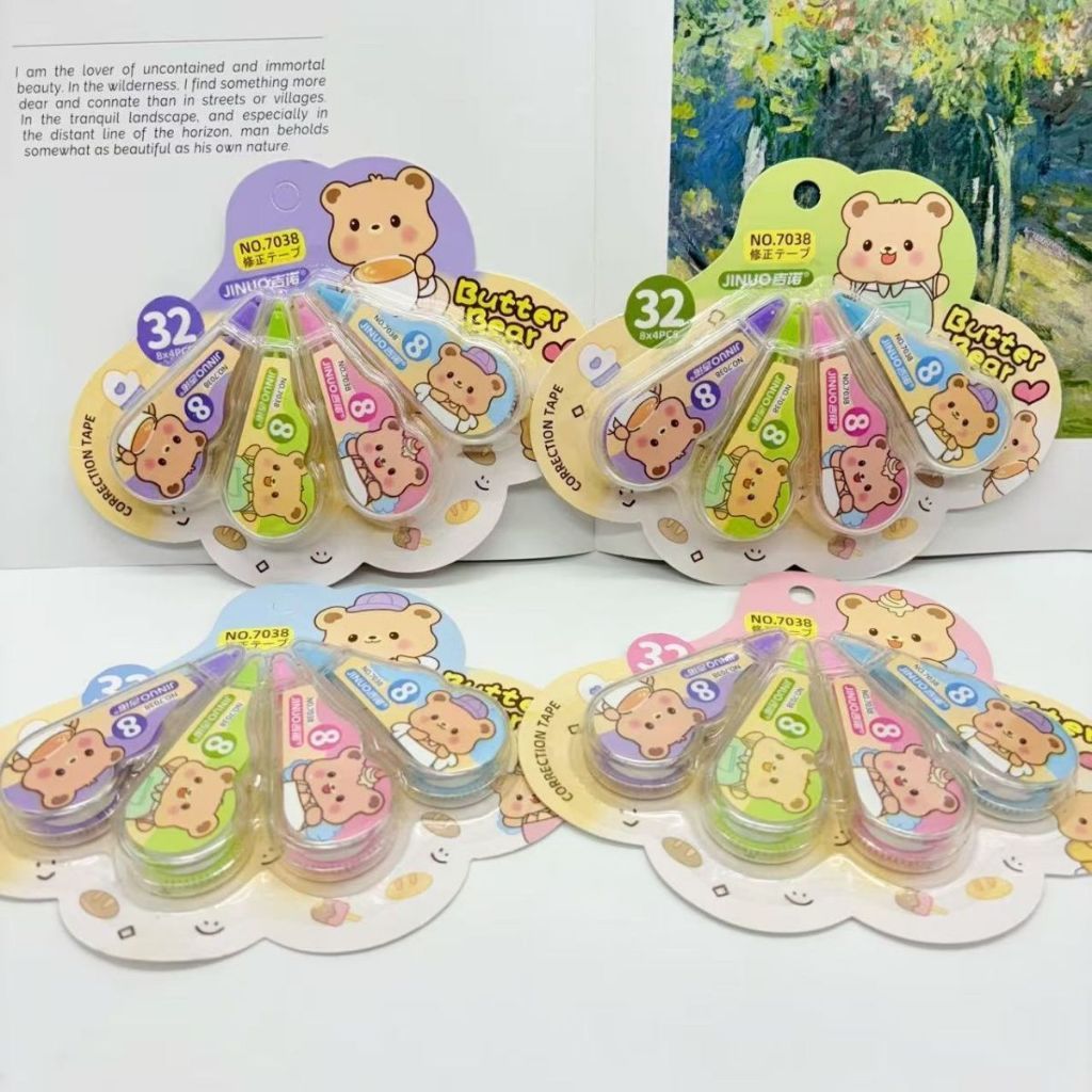 

Correction Tape Butter Bear 1 Set Isi 4pcs
