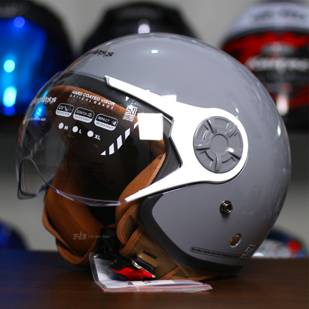 CARGLOSS HELM HIJAB YRH | TAUPE | HELM RETRO HIJAB MOTIF | HELM CARGLOSS ORIGINAL