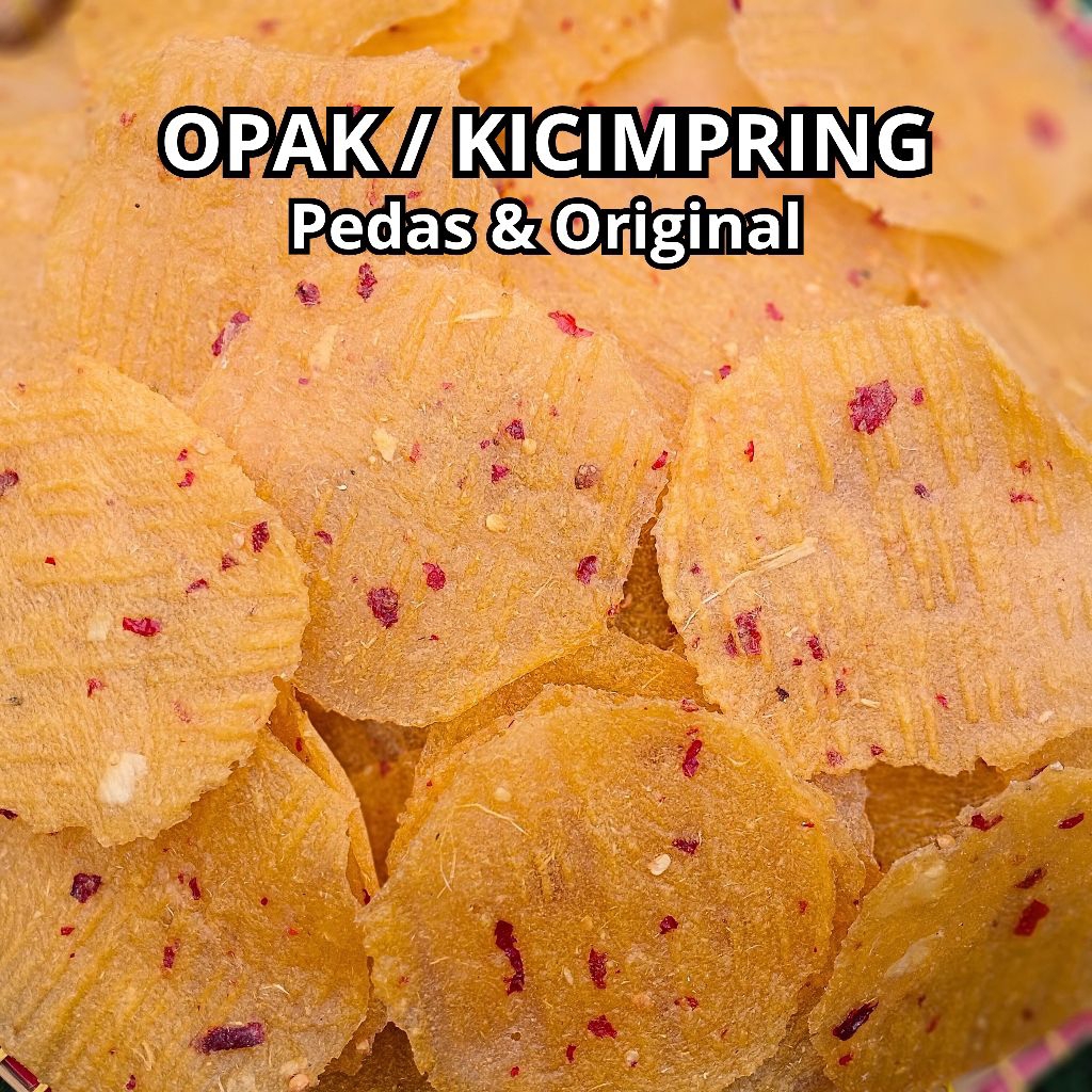 

Opak singkong mentah kicimpring pedas sermier samiler