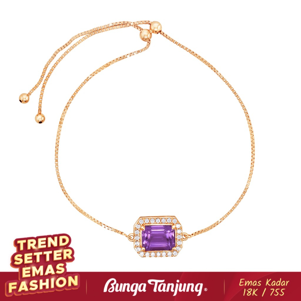 GELANG MAGIC STONE SERIES - SDW GOLD - EMAS 18K BUNGA TANJUNG GOLD