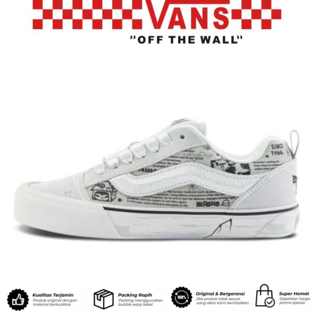 Sepatu Vans Knu Skool x Hirono Light Grey