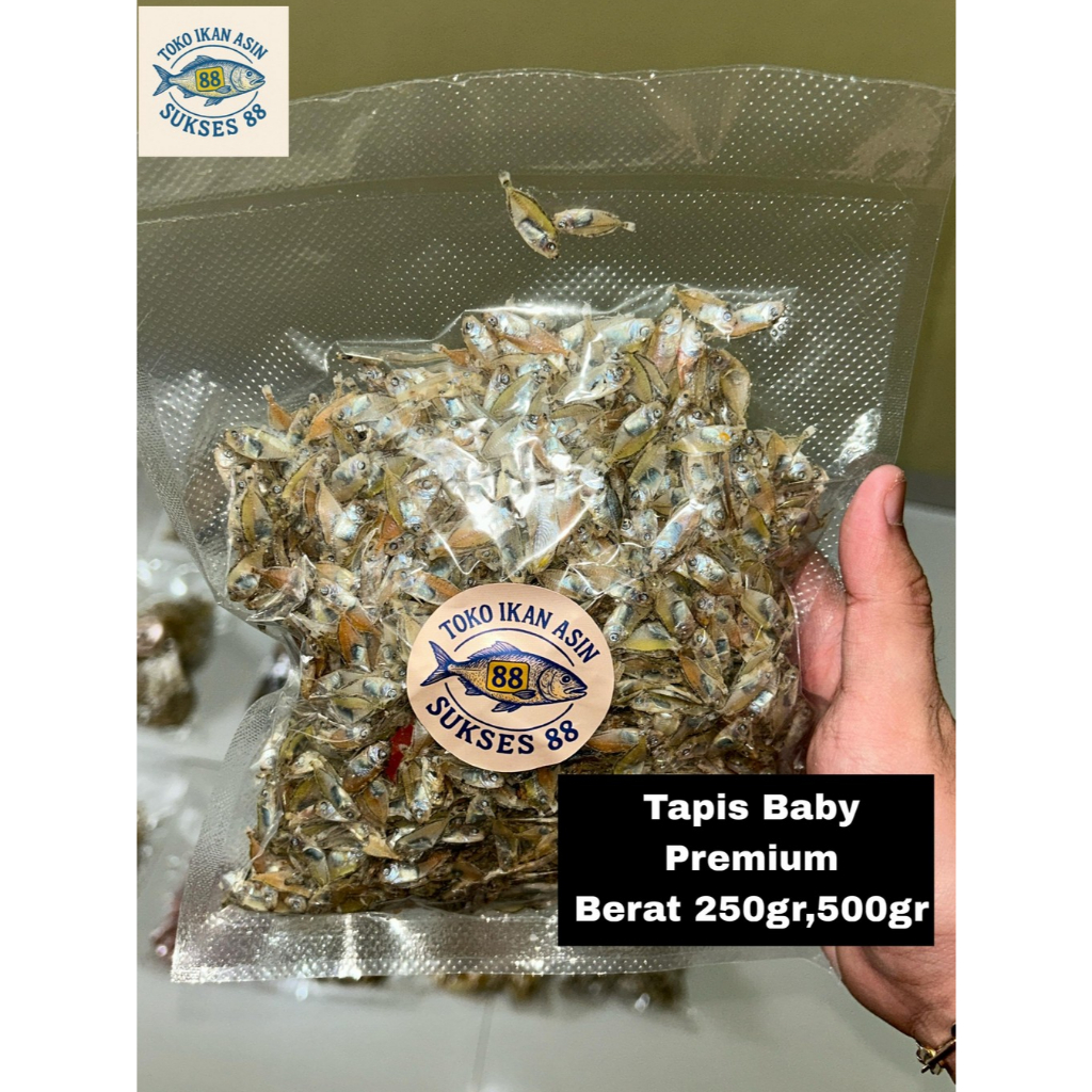 

Ikan Tapis Baby Kering 250gr / 500gr | Ikan Kecil Gurih & Bersih | Vakum Pack Premium