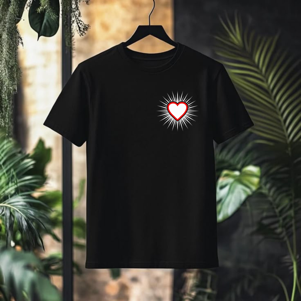 Kaos PSHT Original Distro Katun Combed 24s Pria Wanita Baju Setia Hati Terate Logo Hati Bersinar Dep