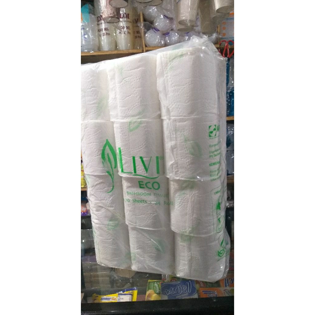 Tissu toilet 24 roll Livi eco bathroom