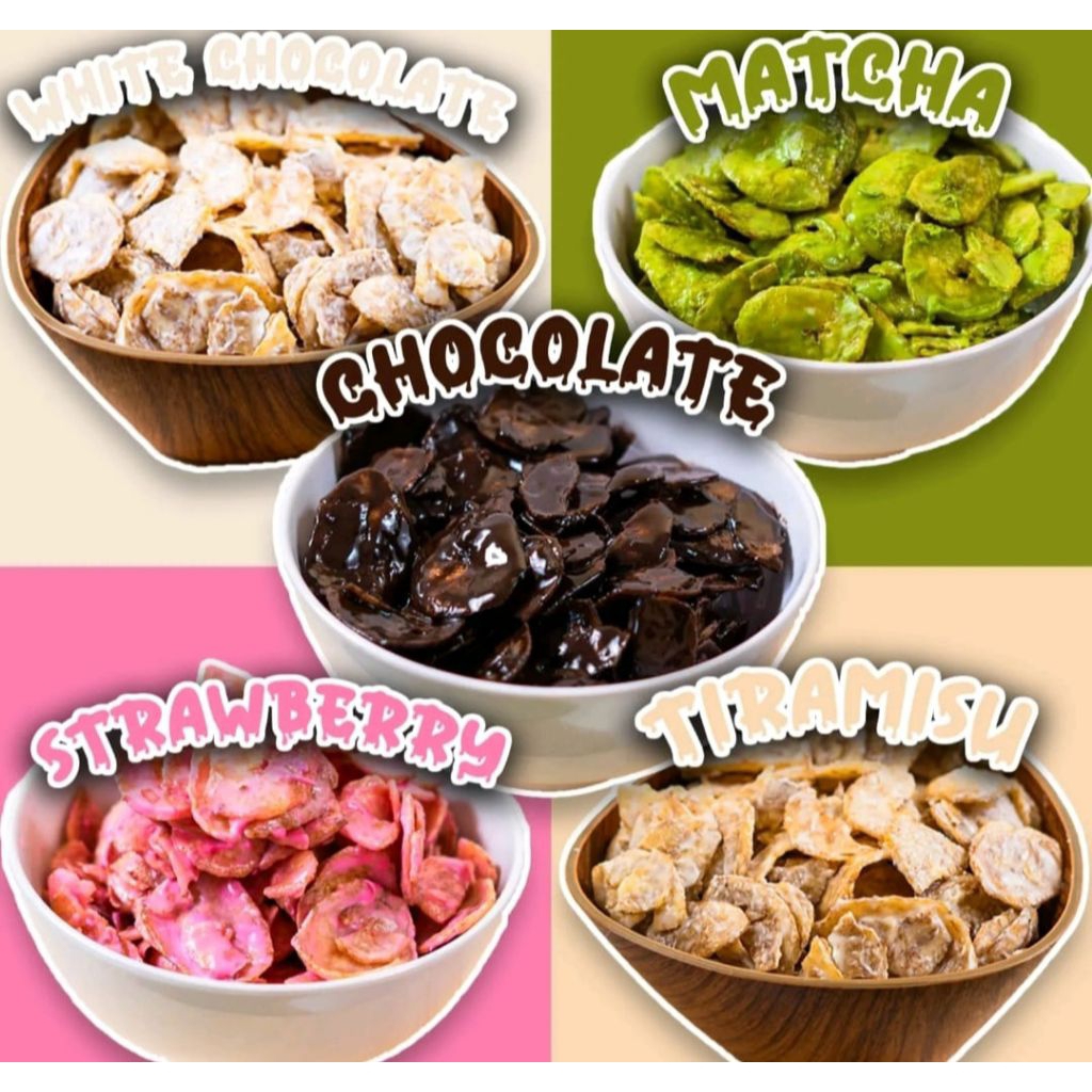 

Keripik pisang coklat lumer