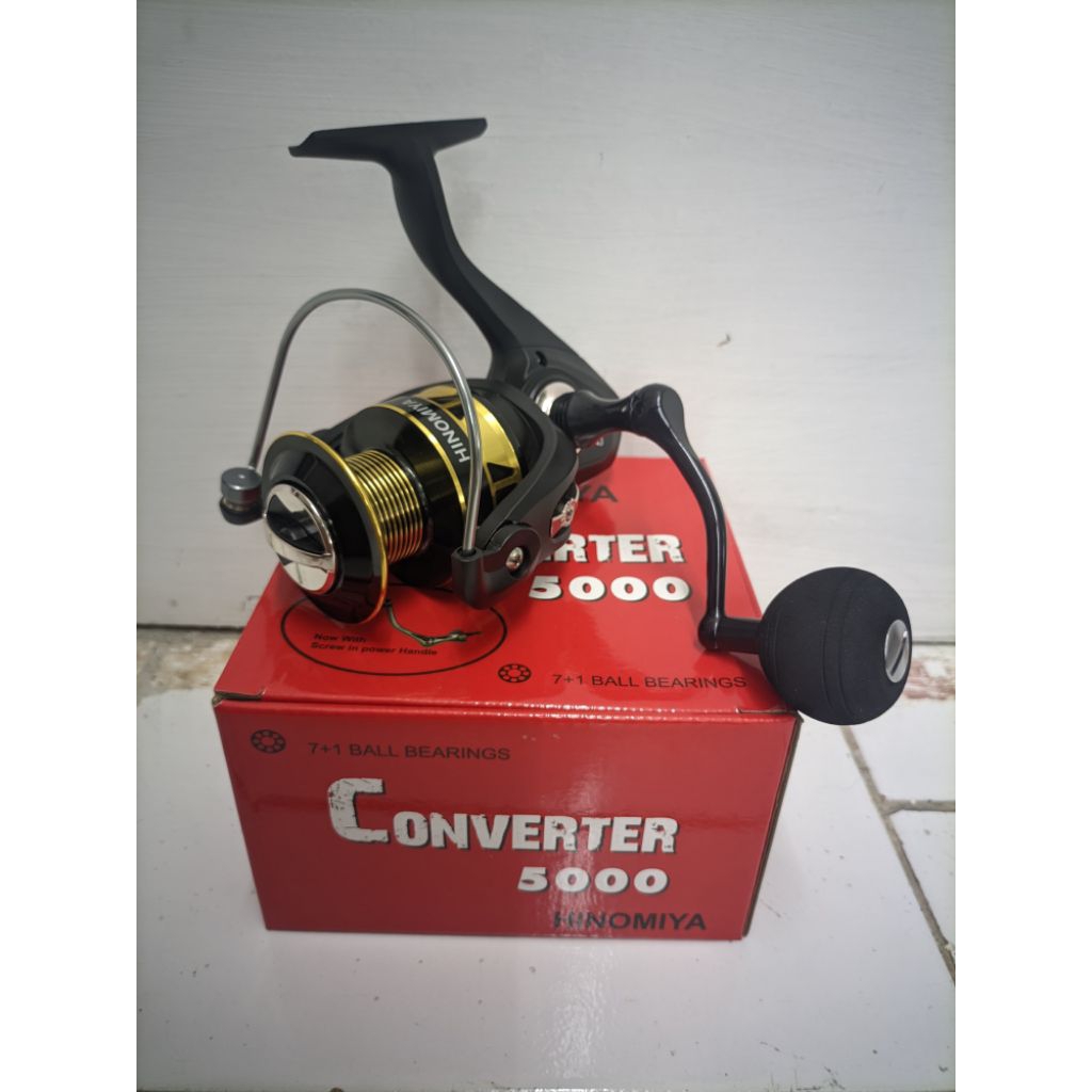 Reel Hinomiya Converter 5000 reel pancing murah kuat tangguh dan berkualitas