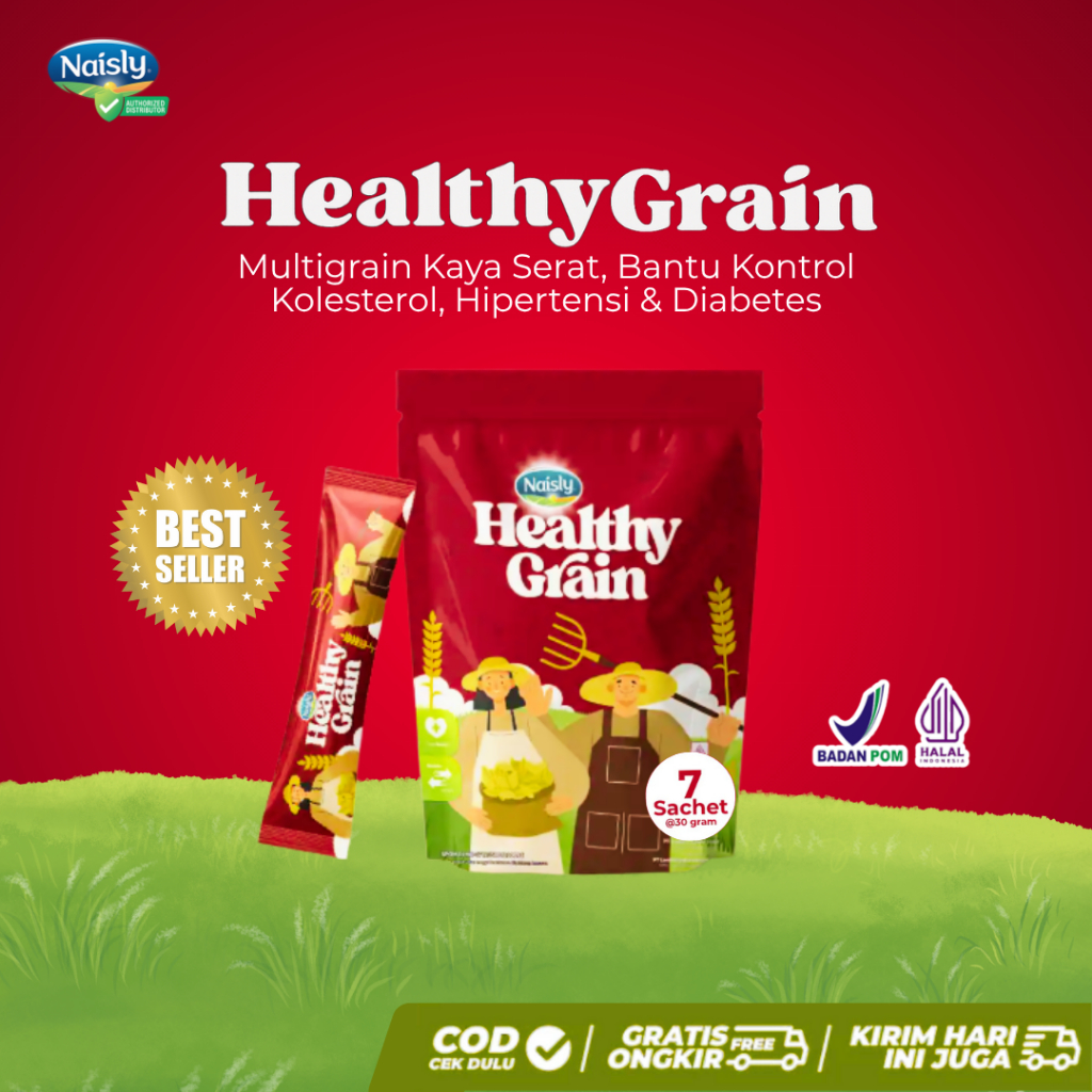 

Healthy Grain - Superfood Multigrain Herbal untuk Hipertensi & Kolesterol - 1 Pouch