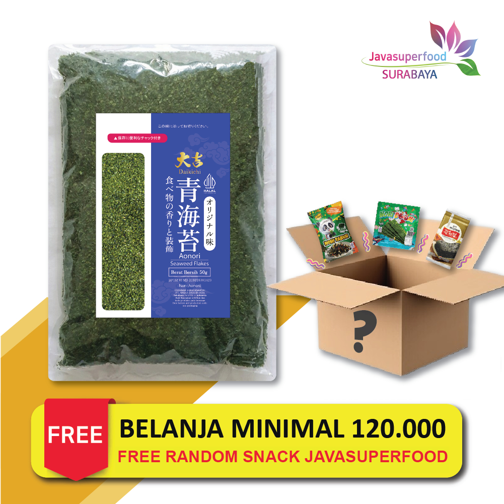 

AONORI Bubuk Nori Halal 50 g │Ao Nori Powder Import Taburan Takoyaki