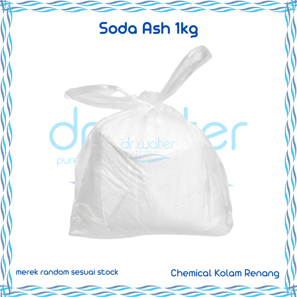 Soda Ash / Soda Abu 1kg - Perawatan Kolam Renang - drwatersolo
