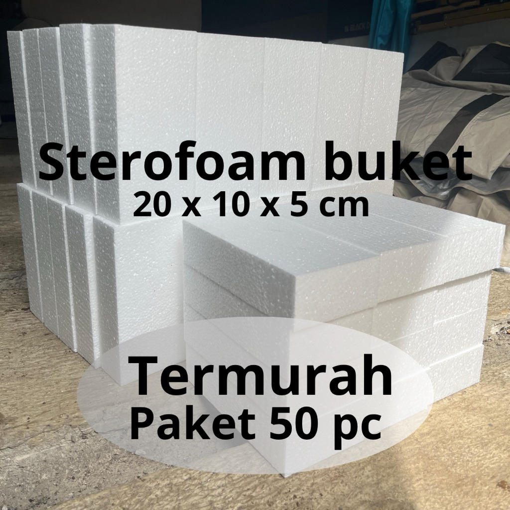 

Styrofoam oasis buket isi 50 pc /paket murah styrofoam buket/styrofoam busa buket 20 x 10 x 5