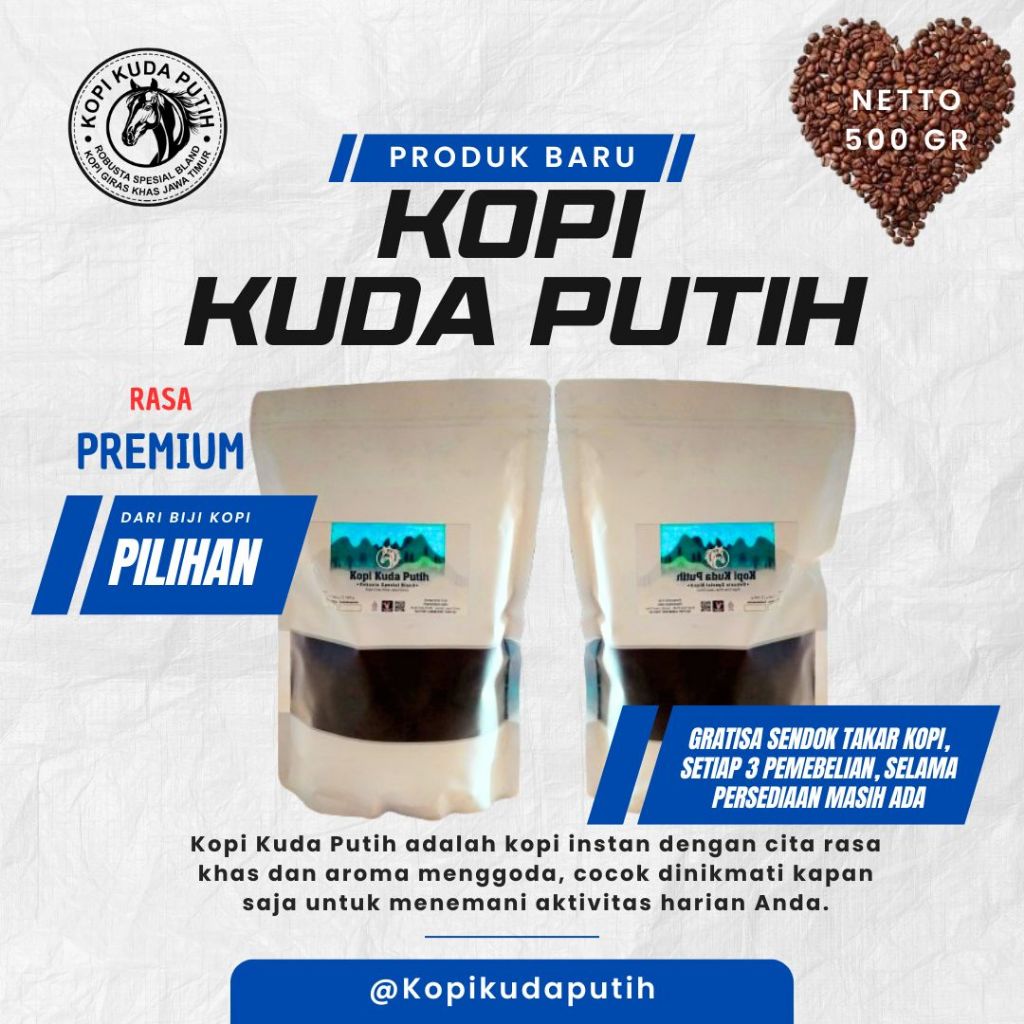 

Promo Kopi GIRAS Kuda Putih 500 gr Rasa Mantap Premium