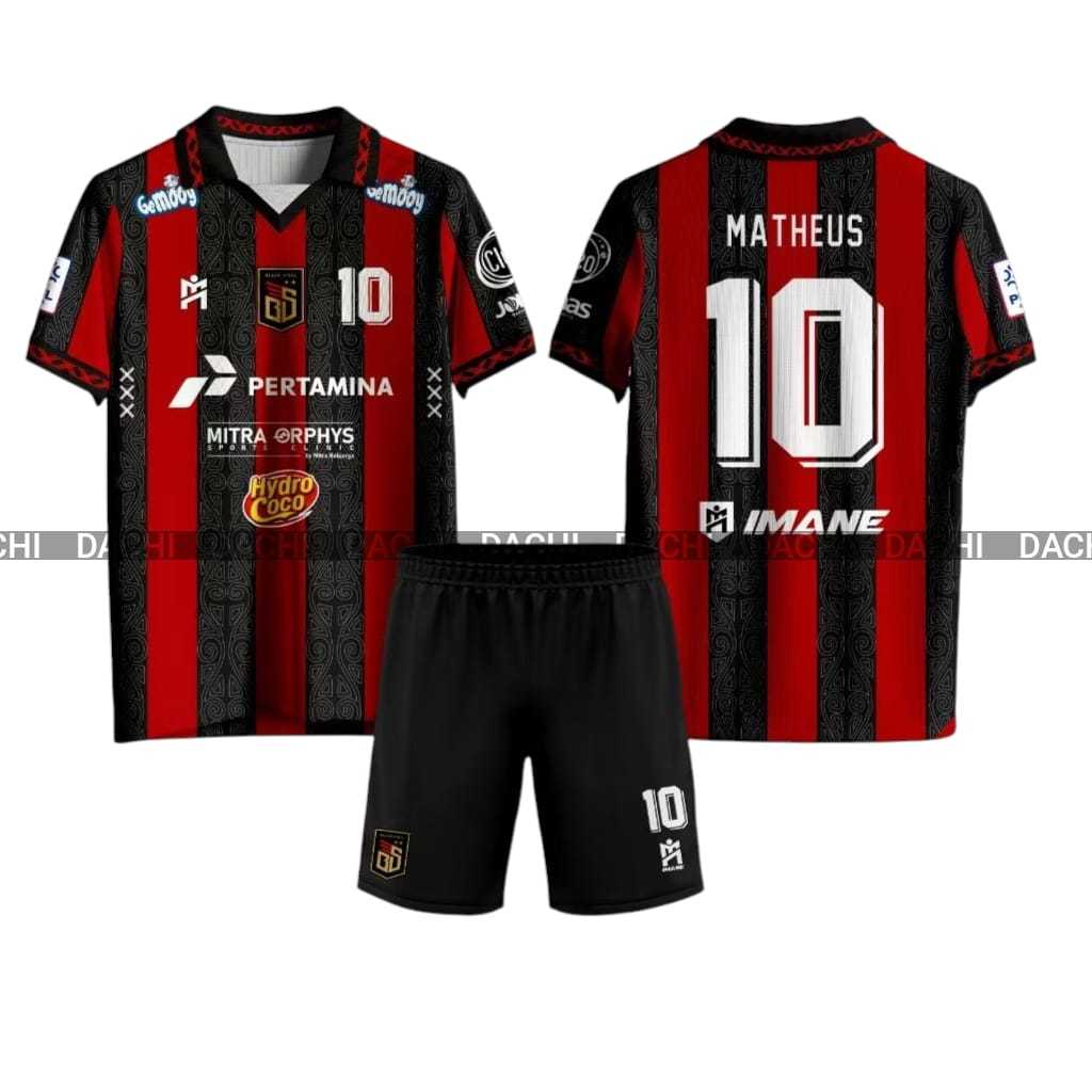 Jersey Sepakbola&Futsal Home Blacksteel New 2024/2025 Custom Nama Dan No Punggung / Jersey Blackstee