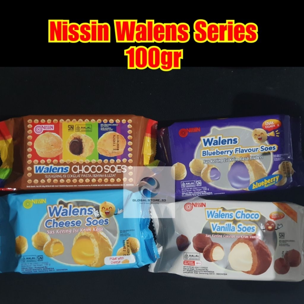 

Nissin walens chocho soes / cheese soes / blueberry soes 100gr