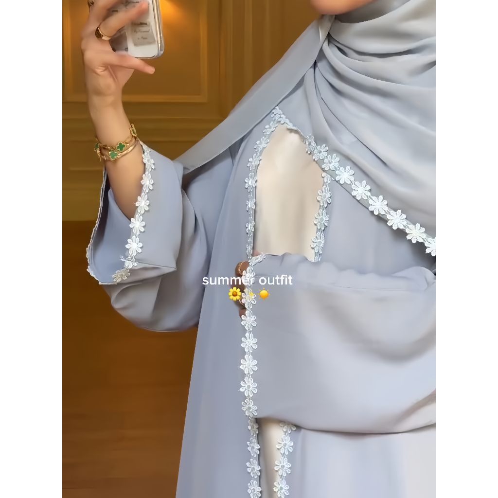 Daysee Outer terbaru kekinian Gamis Outer abaya Arab Aesthetic