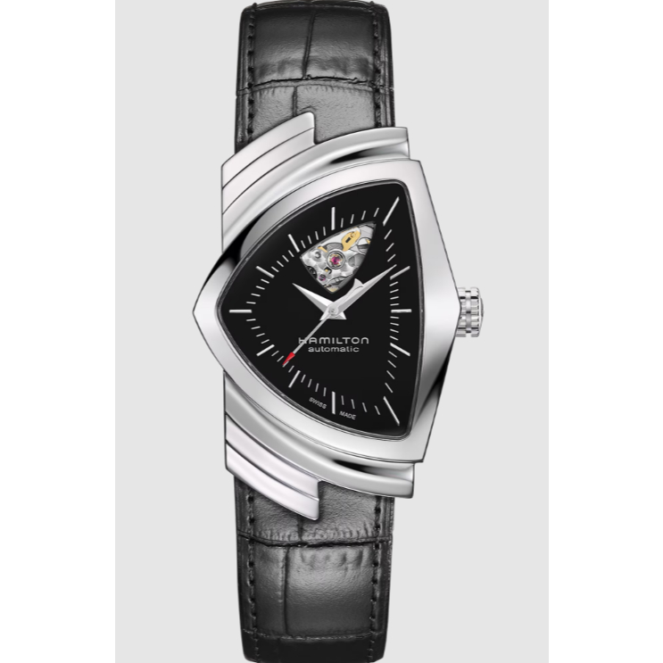 [PREORDER] Hamilton Ventura Open Heart Automatic Shield Shaped Watch H24515732