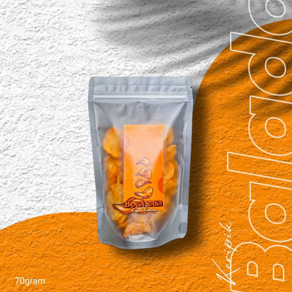 

Keripik Kentang BogaRasa Keripik Kentang Balado 70GRAM Cemilan Keluarga Enak Renyah