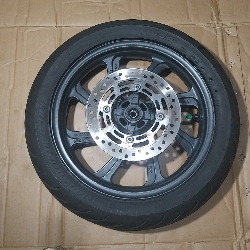 Velk Racing Velg Depan Set Ban Dan Cakram Depan Honda PCX 150 K97 PCX 150 Lokal Original Bawaan Moto
