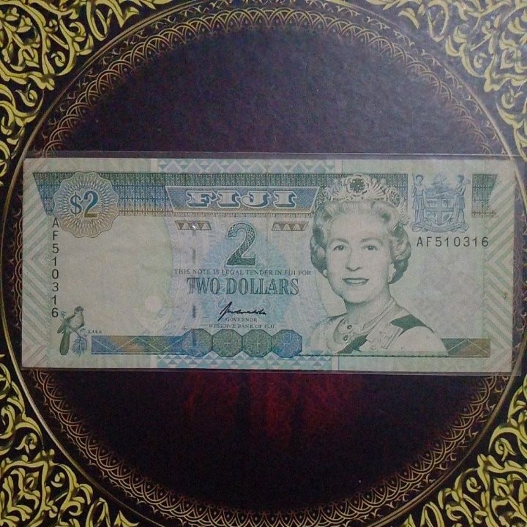 Uang Fiji 2 dollar 1992 vf