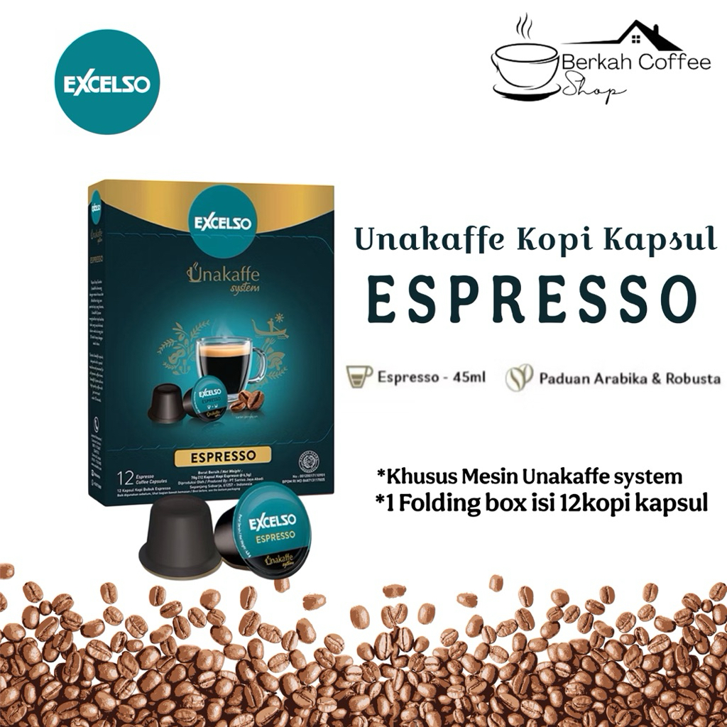 

Excelso Unakaffe Kopi Kapsul Espresso - 1 box isi 12pcs