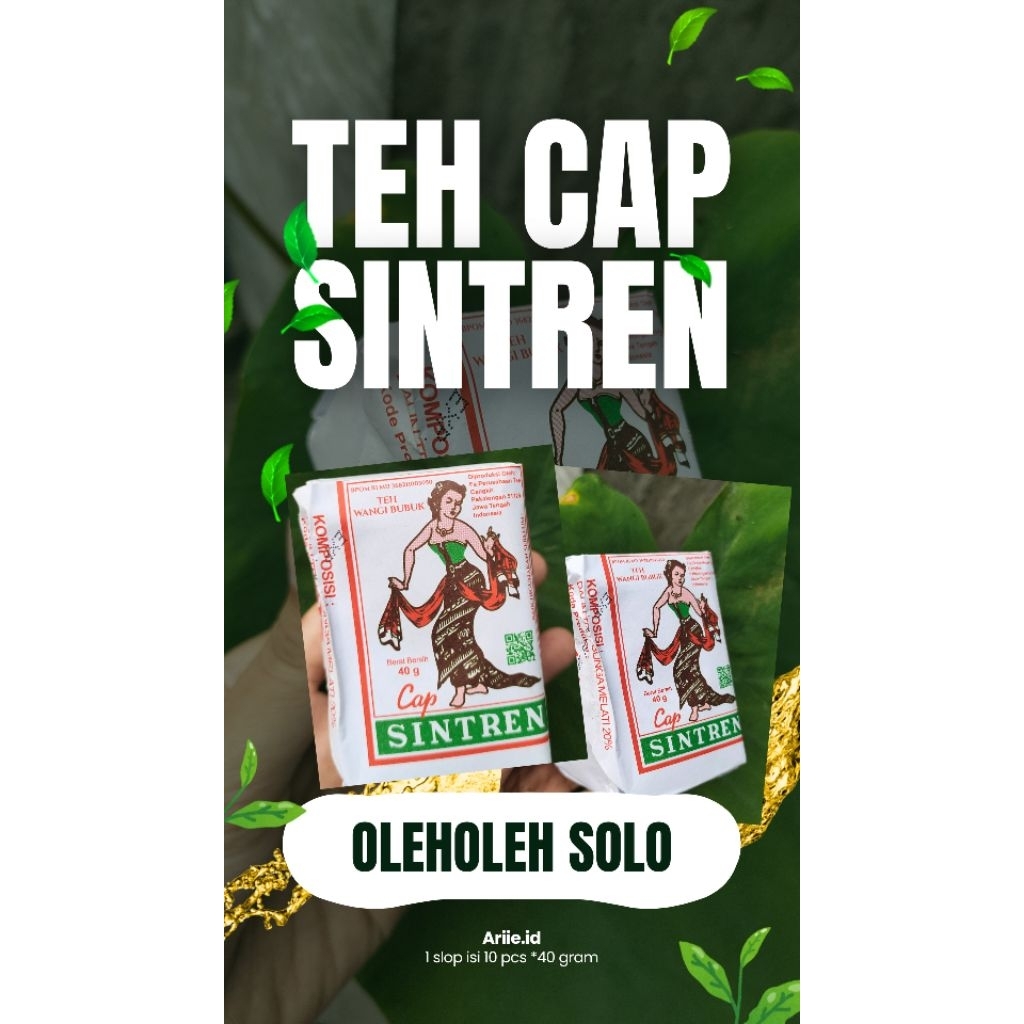 

Teh Racikan Solo Teh Sintren 1 Slop isi 10 pcs ( 1 pcs 40 gram) Teh racik Solo Teh Tubruk Oleholeh Solo Teh Ginastel