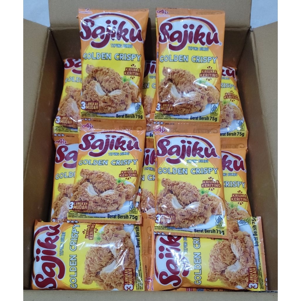 

Sajiku Tepung Bumbu Golden Crispy 75gram / isi 5 sachet