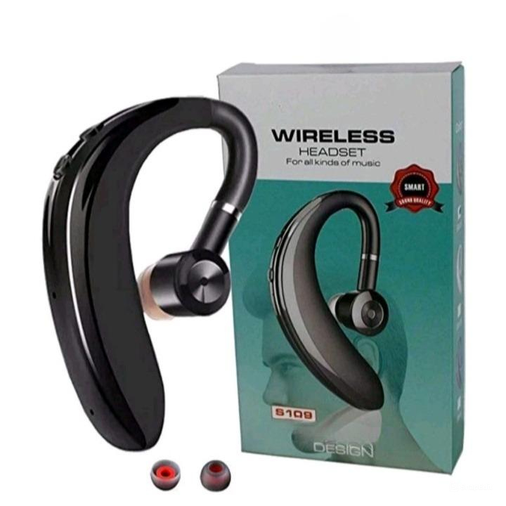 Headset Bluetooth S109 Headset Wireless Business / Handsfree Karet For Handphone Smartphone