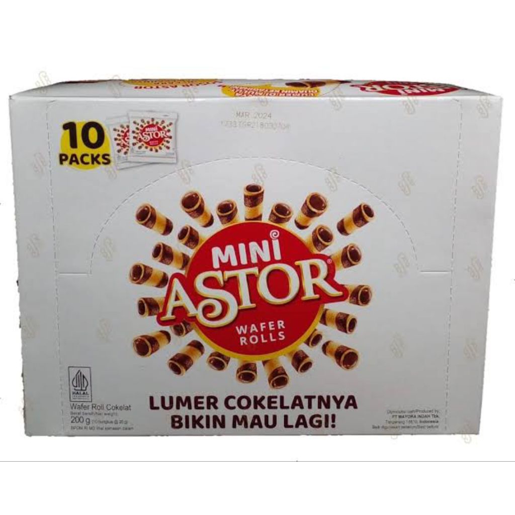 

MINI ASTOR WAFER ROLLS BOX - 10 pcs