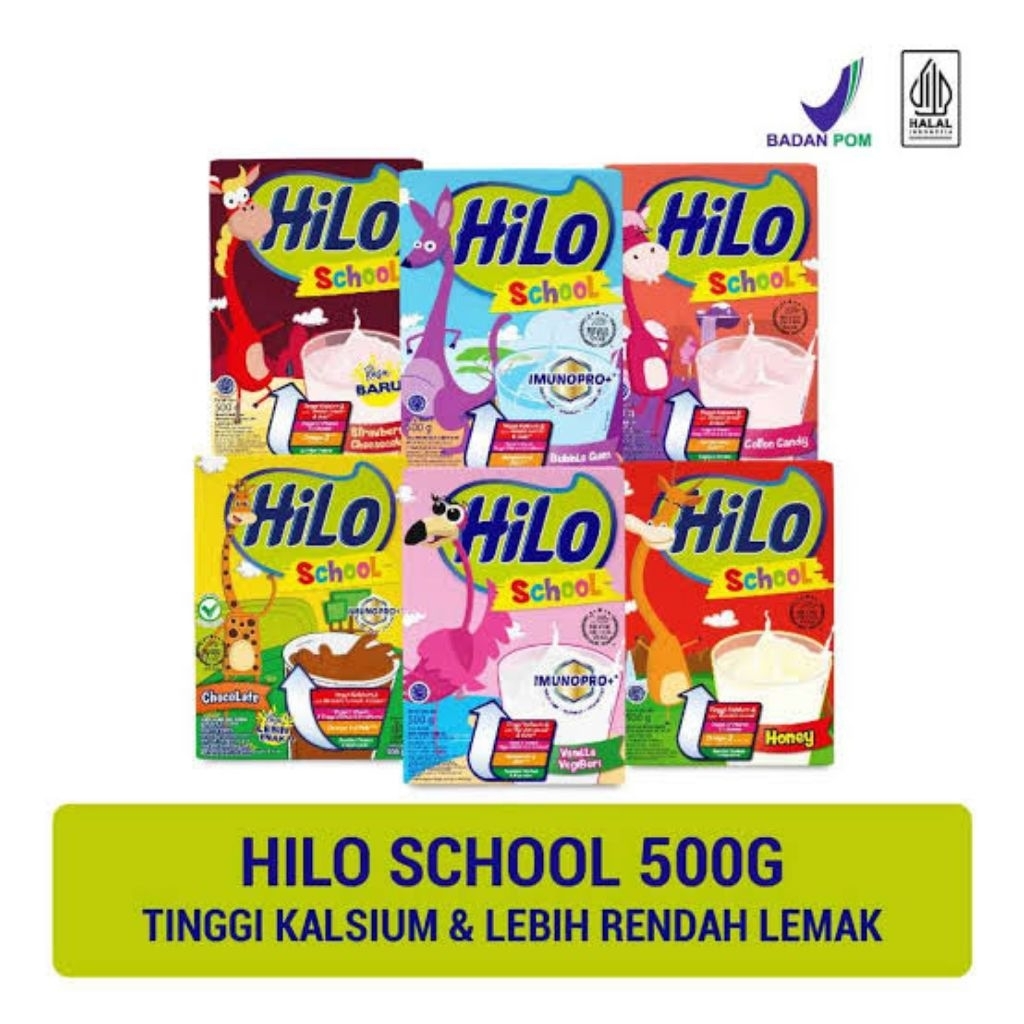 

HILO SCHOOL SUSU PERTUMBUHAN 500 GRAM