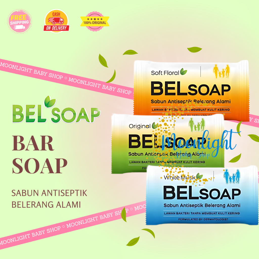 BELSOAP Sabun Antiseptik Belerang Alami 65g | Sabun Anti Gatal | Original - Soft Floral - White Musk