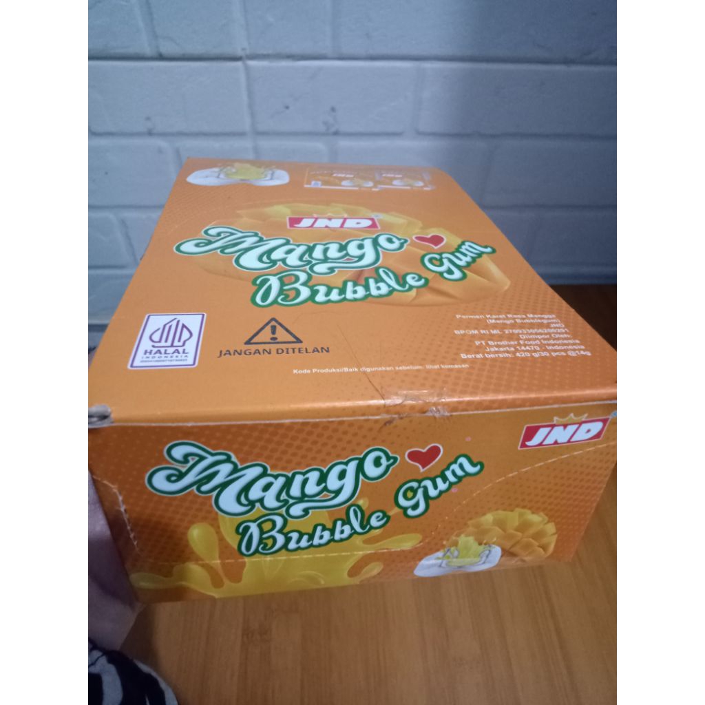 

Mango bubble gum/Bubble gum/permen karet rasa mangga/permen karet/permen unik/permen lucu