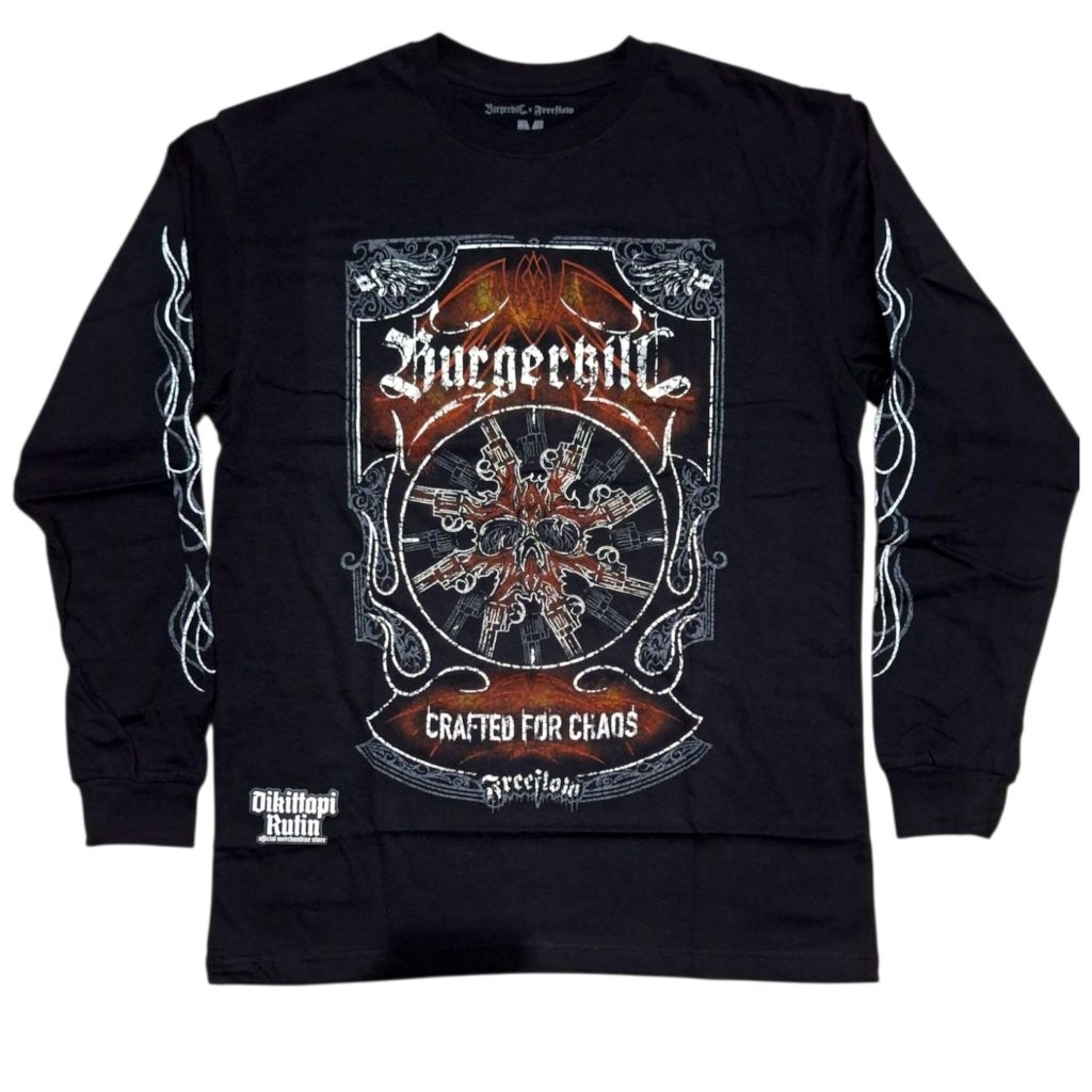 Burgerkill x Freeflow - Crafted For Chaos Longsleeve Black Official Merchandise