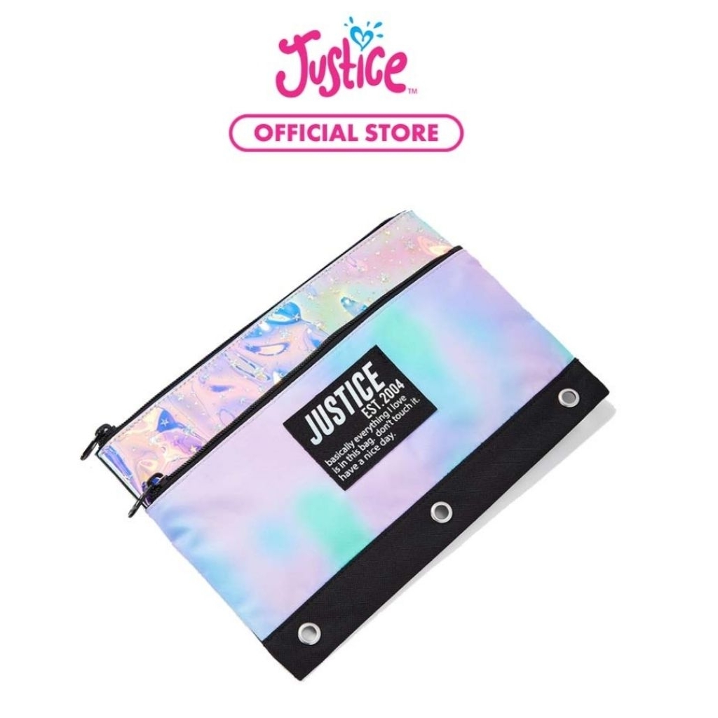 

Justice Original Dye Effect Stars Pencilcase Girls Dye Effect Holographic Stars Pencil Case Import