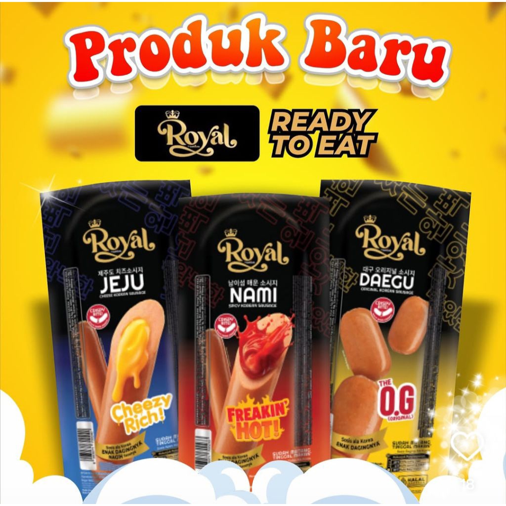 

Sosis Royal belfood ready to go sosis ayam 55gram