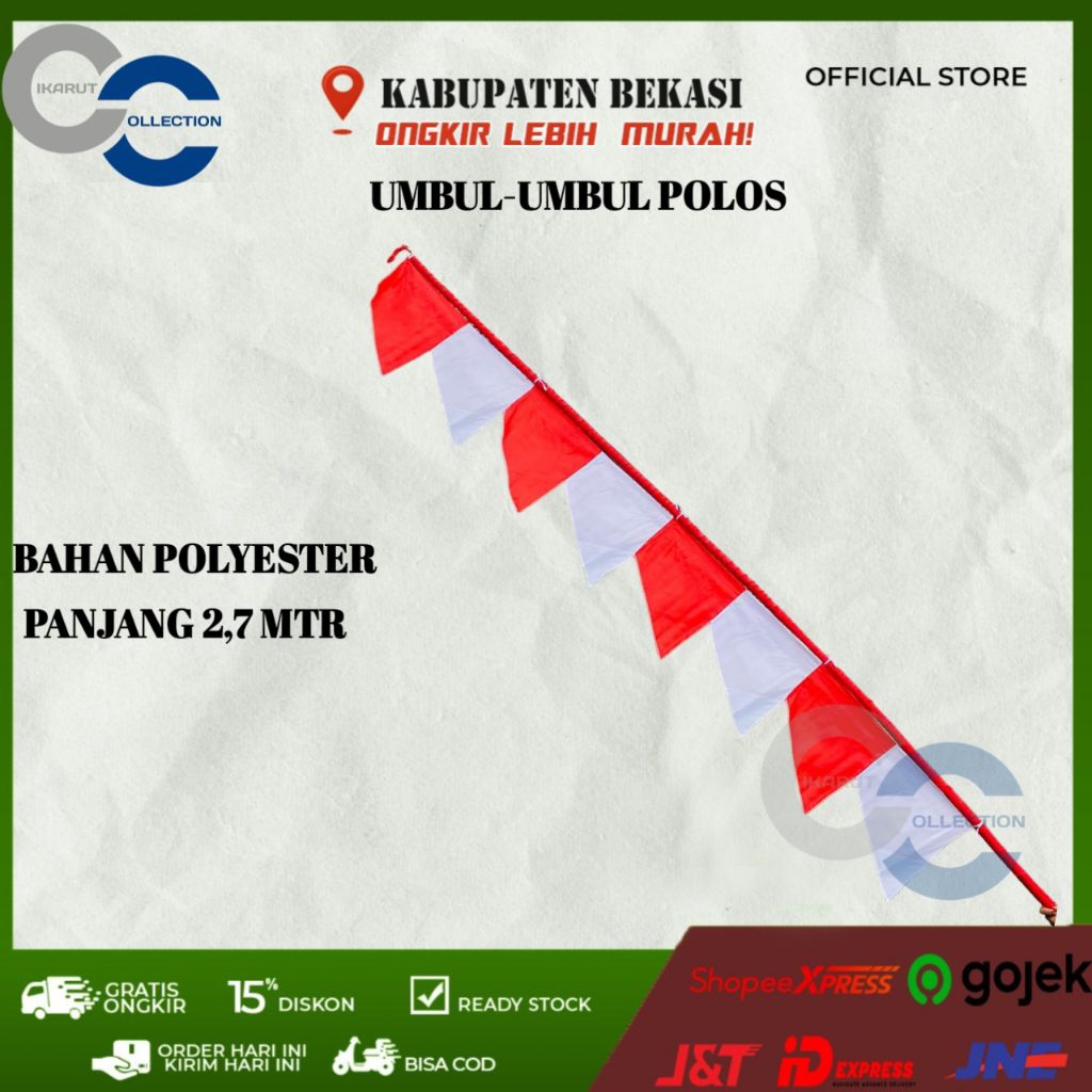 BENDERA UMBUL-UMBUL POLOS/SEGITIGA
