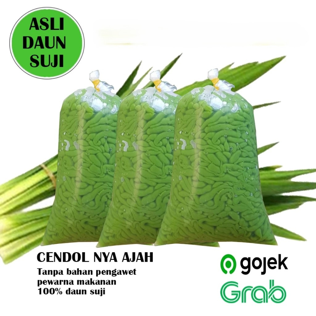 

CENDOL DAWET DAUN SUJI ASLI TANPA PENGAWET DAN TANPA PEWARNA MAKANAN (INSTAN/SAMEDAY) Bersih 1000 Gram