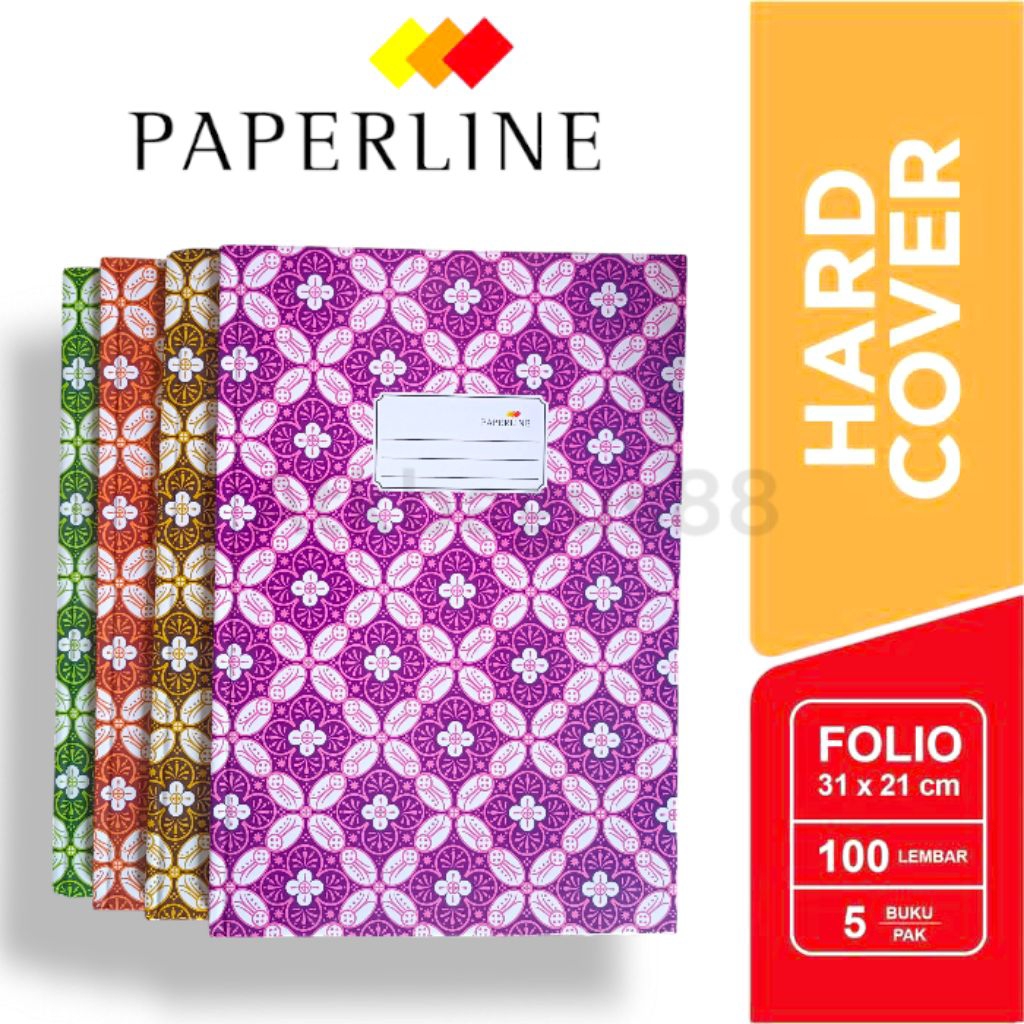 

(1pcs) Buku Tulis PAPERLINE Hard Cover (FOLIO) 100 Lembar Motif Batik