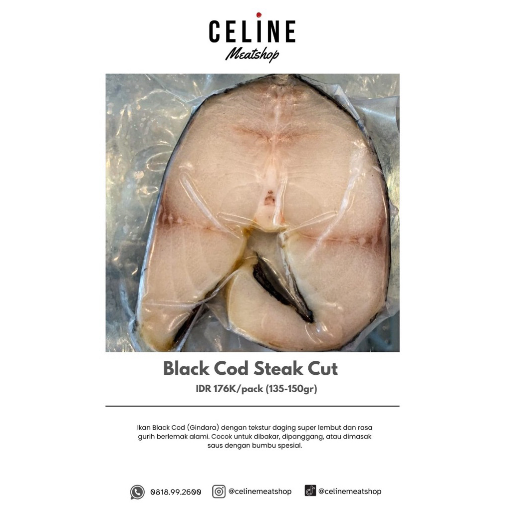 

Black Cod Steak Cut