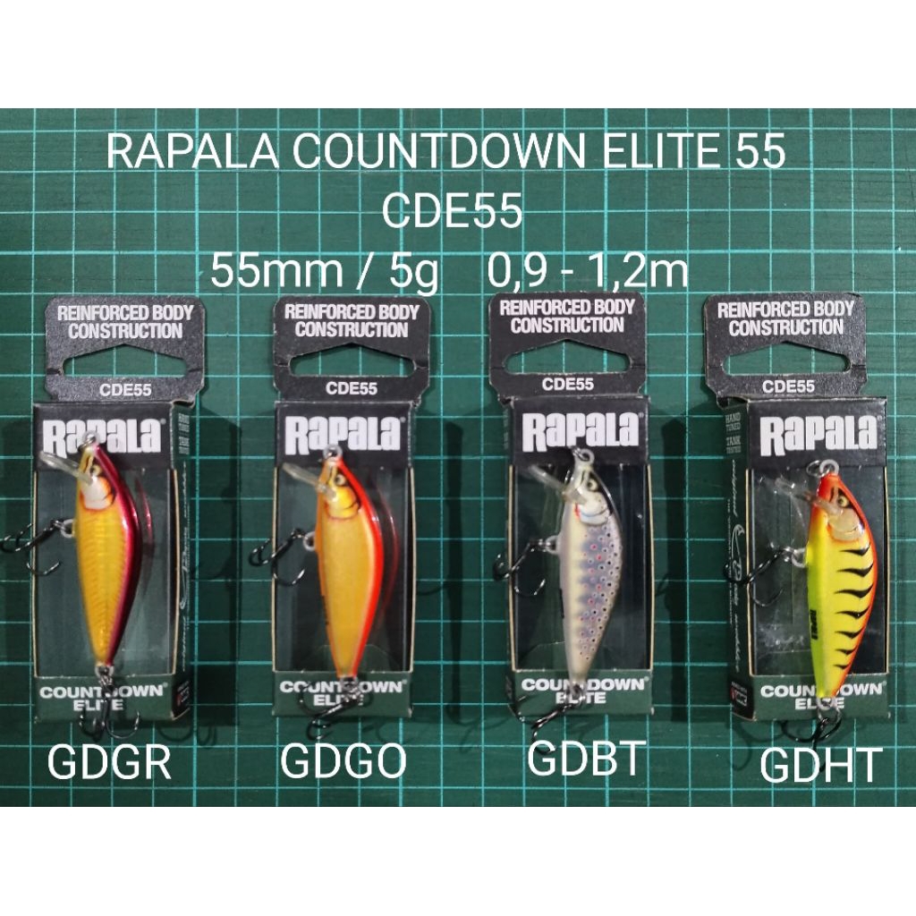 LURE / UMPAN RAPALA COUNTDOWN ELITE 55 / CDE55, 5.5cm / 5gram, 0.9-1.2m