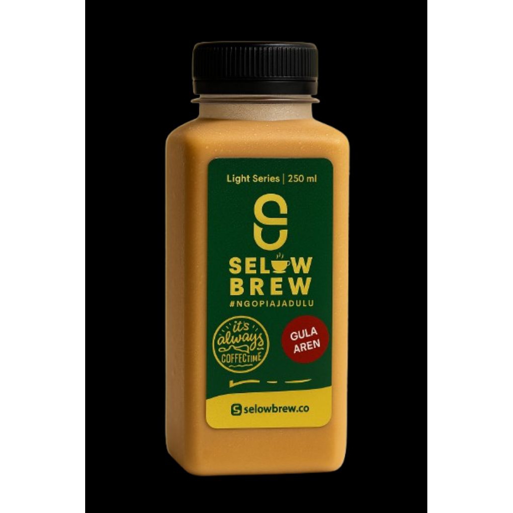 

Selow Brew Kopi Susu gula Aren_ Kemasan Botol 250ml