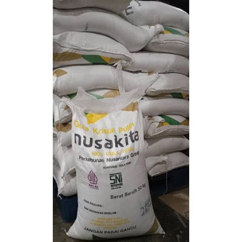 

GULA NUSAKITA 1 SAK PUTIH/GULA KRISTAL PUTIH/100% GULA TEBU MANIS JATIM