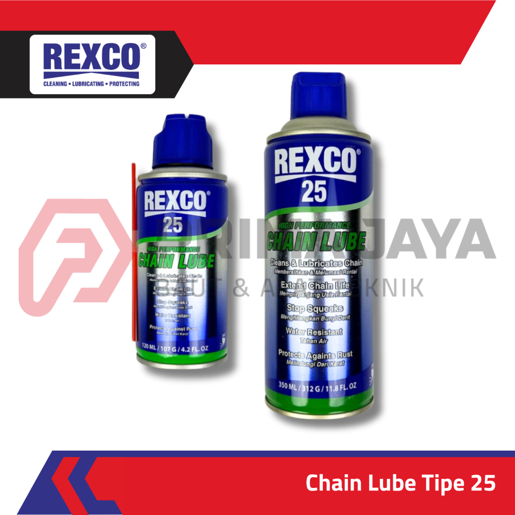 CHAIN LUBE / PELUMAS RANTAI / OLI RANTAI MOTOR TIPE 25 120 350 ML REXCO