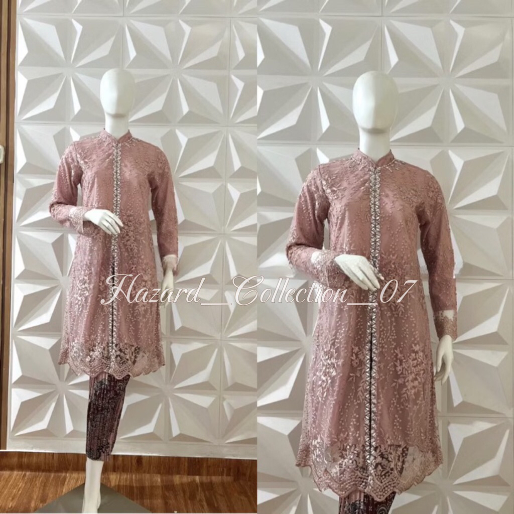Kebaya Modern / Kebaya Tunik Busui Payet Mewah / Kebaya Wisuda / Kebaya Brokat / Tunik Pesta