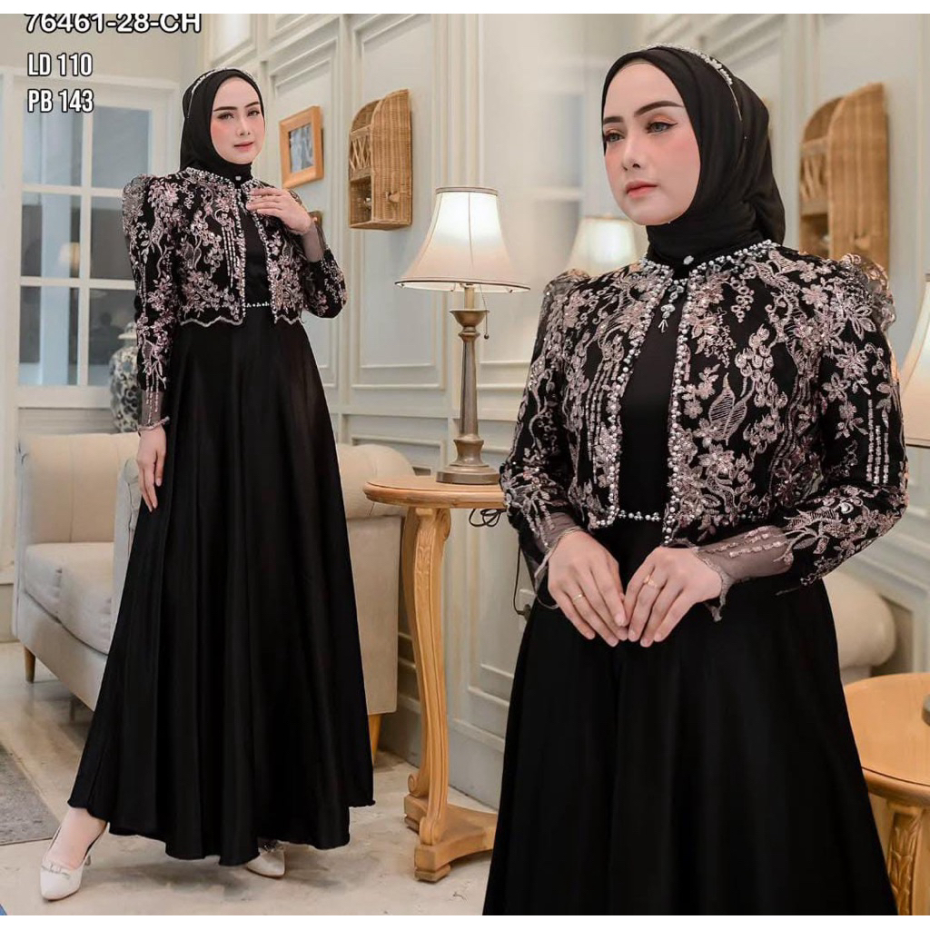 dress outer lepas pasang Bahan satin silk premium