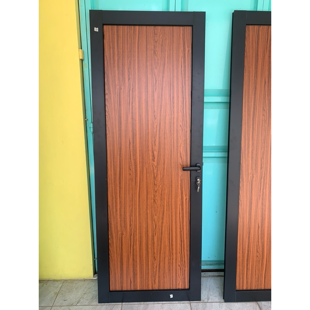 Kusen & Daun Pintu Alumunium Set Accesoris + Engsel