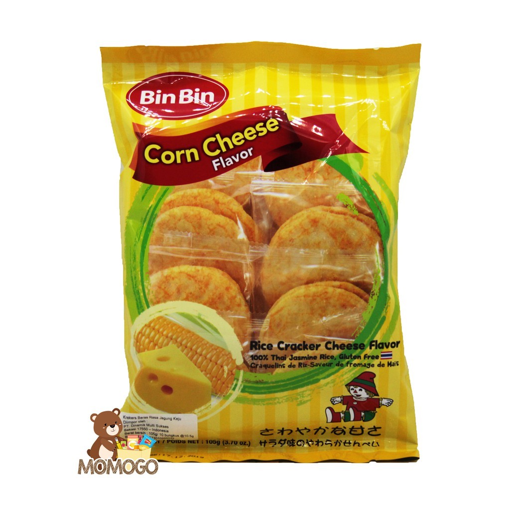 

[oddsolshop] pekanbaru/Bin Bin Rice Cracker Corn Cheese 105GR Krekers Beras Keju Jagung